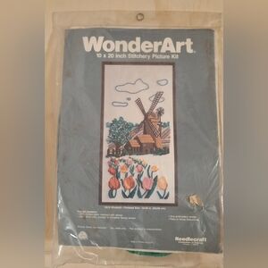 WonderArt Windmill Stitchery Picture Kit